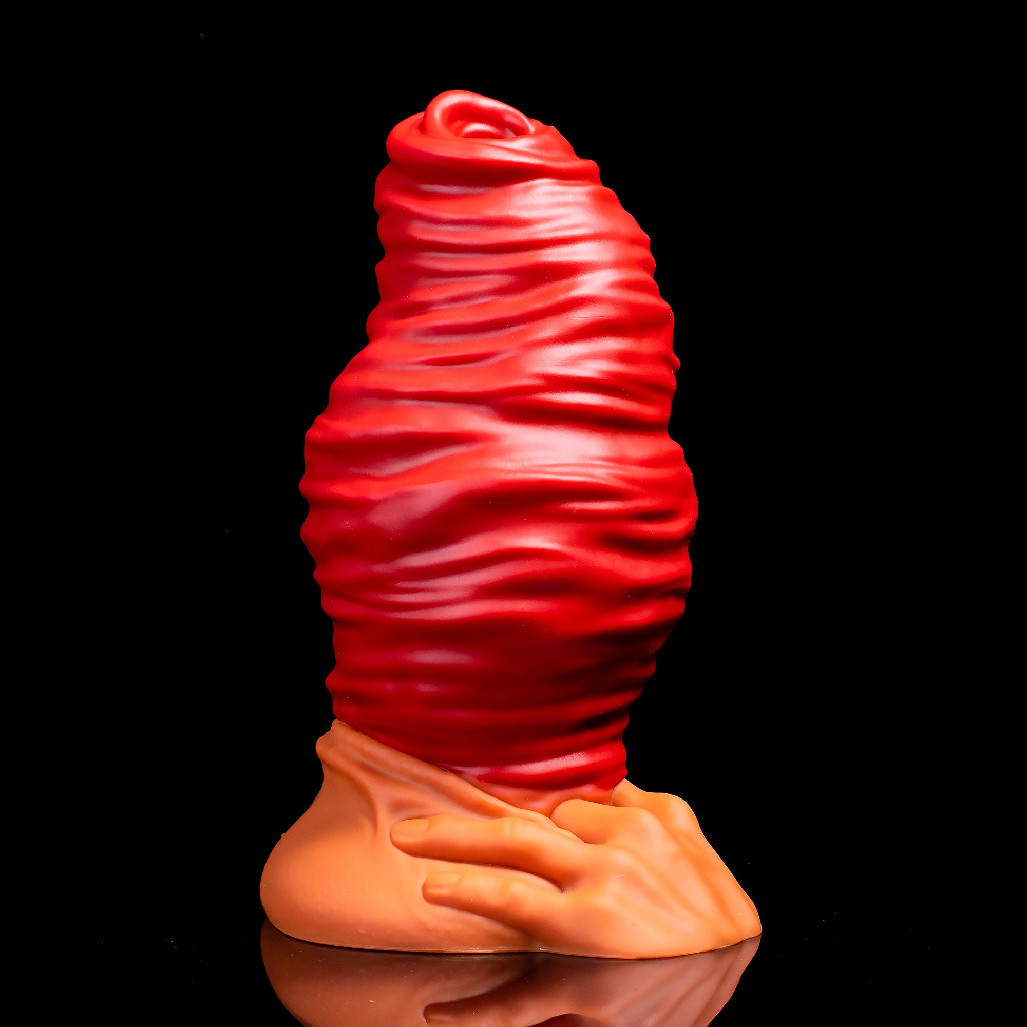 Oieffur Fantasy Dildo mirror anal plug designed to mimic anal prolapse, featuring realistic details and expandable design for adult use. Image principale du produit