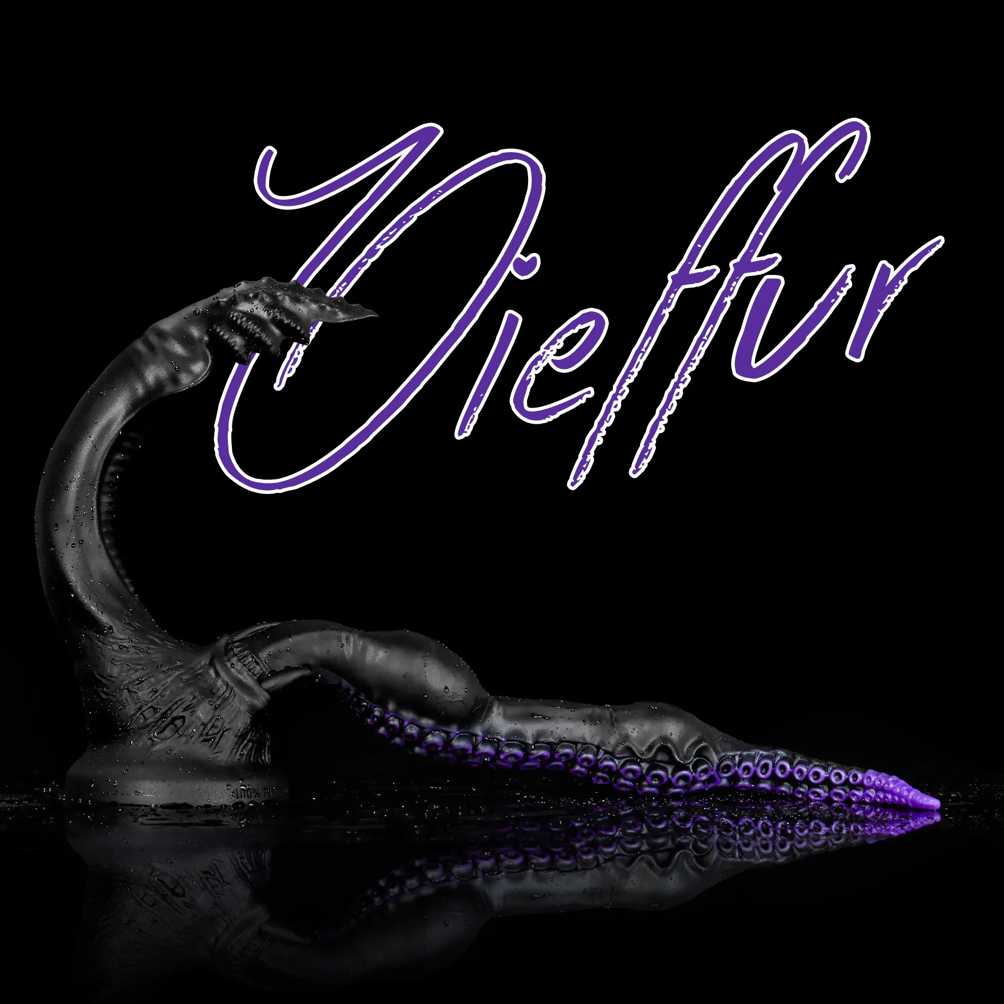 Oieffur Twin Fantasy double-ended dildo with alien tentacle design, featuring detailed textured silicone for versatile pleasure.