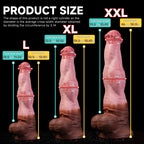 Horse-inspired platinum silicone dildo by Oieffur, featuring detailed horse design and smooth, flexible surface detail.