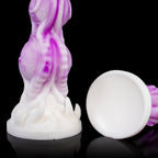 Oieffur Stardust Shuttle alien fantasy dildo with beads and prostate stimulation, featuring detailed textured design and flexible shape.