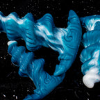 Oieffur Shark Egg Spiral Anal Plug from Fantasy Dildos collection, available in three sizes, with a shiny, textured design.