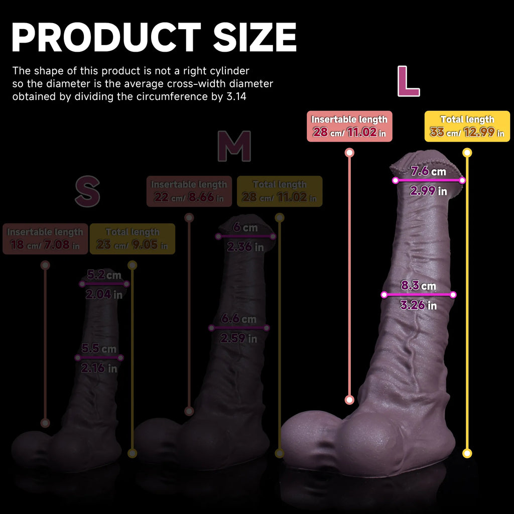 Realistic Centaur Horse fantasy dildo made of safe platinum silicone with detailed textured surface by Oieffur.