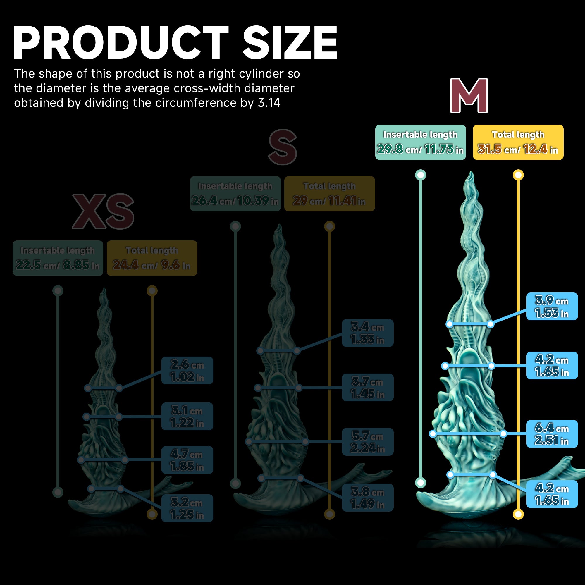 Oieffur Winding Fantasy Dildo with textured beads for pleasure, featuring a detailed, colorful design and realistic shape for intimate use.