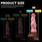 Horse-inspired platinum silicone fantasy dildo by Oieffur, showcasing detailed horse features and smooth silicone surface.