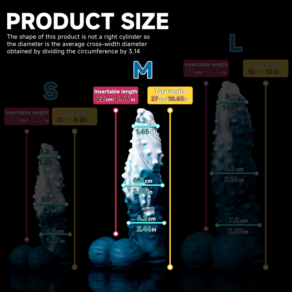 Oieffur Koopa Silicone Fantasy Dildo with suction cup, available in various sizes, detailed monster design for adult pleasure.