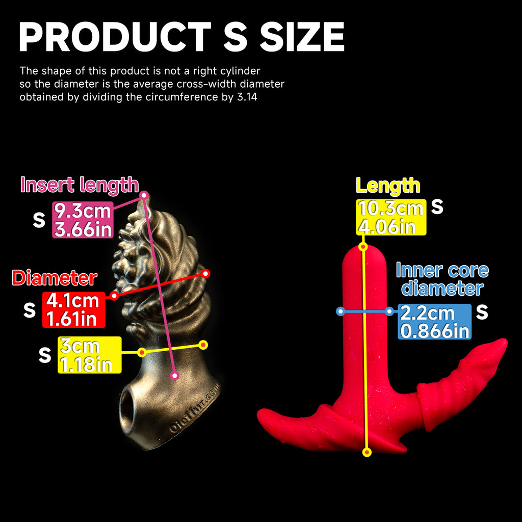 Oieffur Milking Fruit II anal plug with soft sleeve and hard core, fantasy dildo designed for intimate pleasure.
