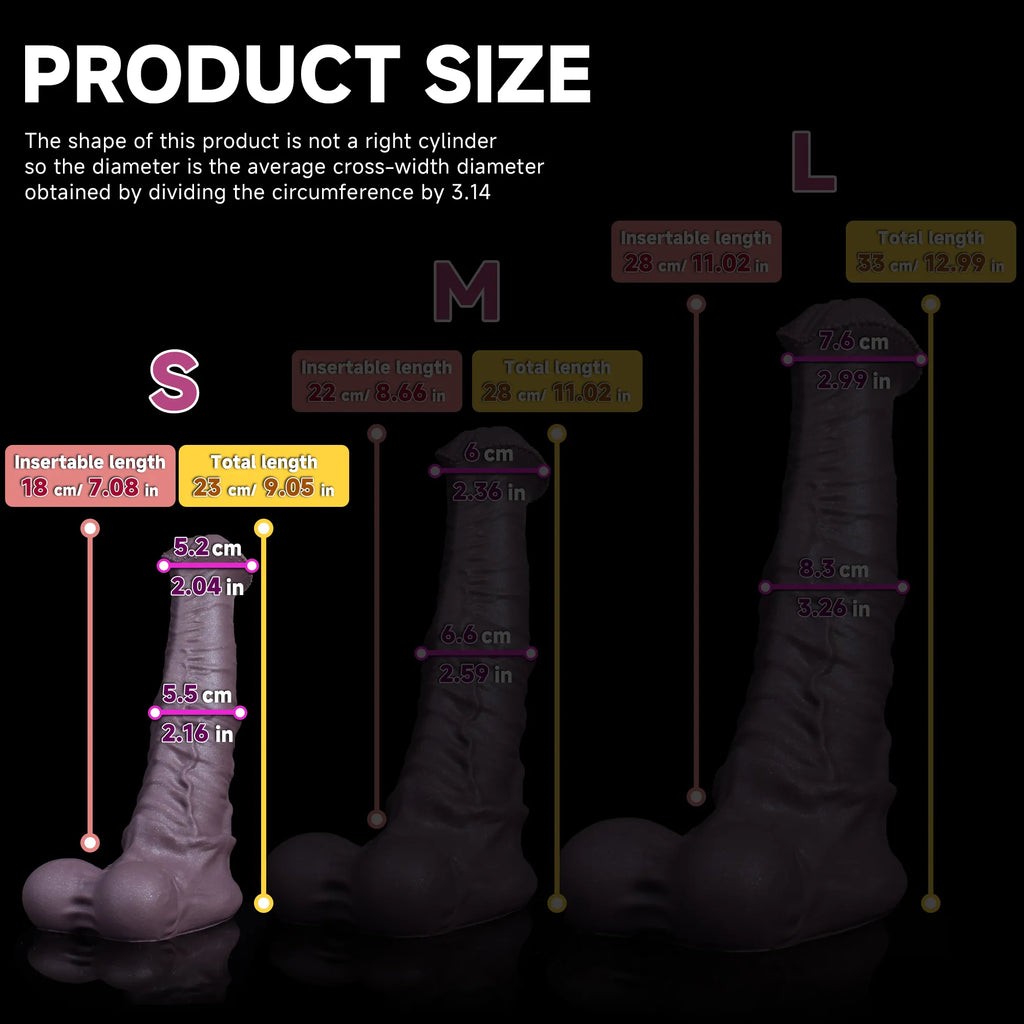 Realistic Centaur Horse fantasy dildo made of safe platinum silicone with detailed textured surface by Oieffur.