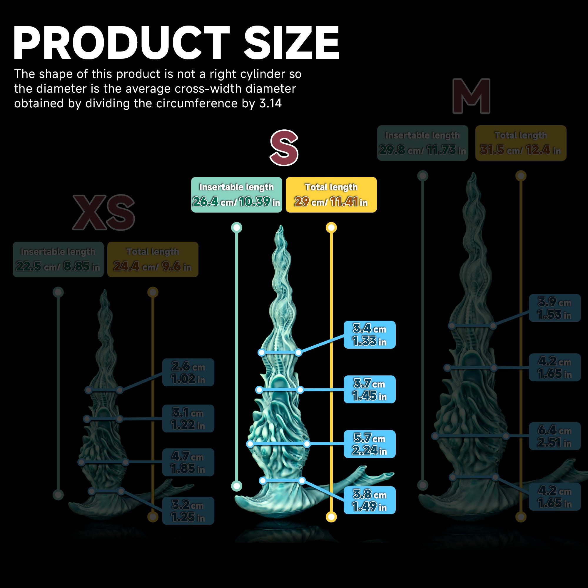 Oieffur Winding Fantasy Dildo with textured beads for enhanced pleasure, featuring a detailed, realistic design and flexible construction.