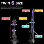 Oieffur Twin Fantasy double-ended dildo with alien tentacle design, featuring detailed textured silicone for adult pleasure.
