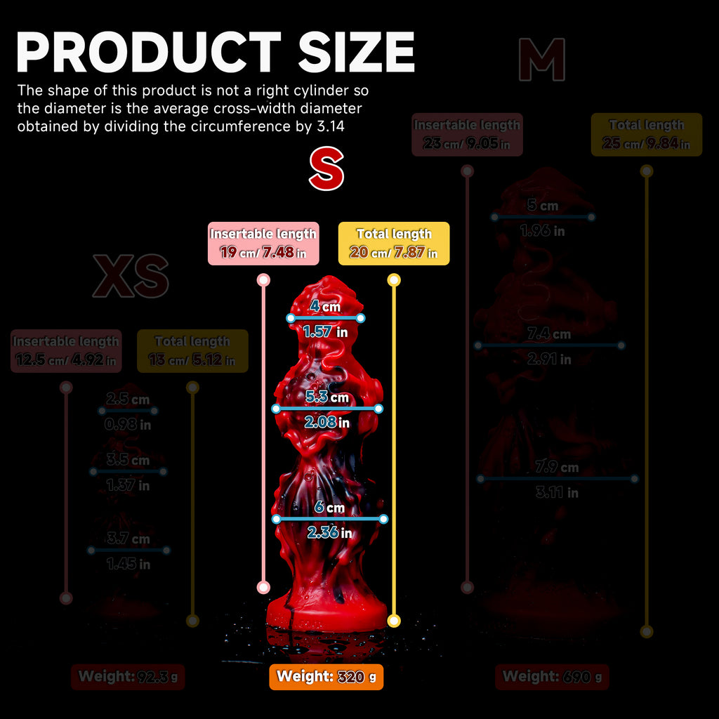 Oieffur Abyssal Depths beaded dildo made of medical grade silicone, featuring a realistic design with textured beads for enhanced sensation.