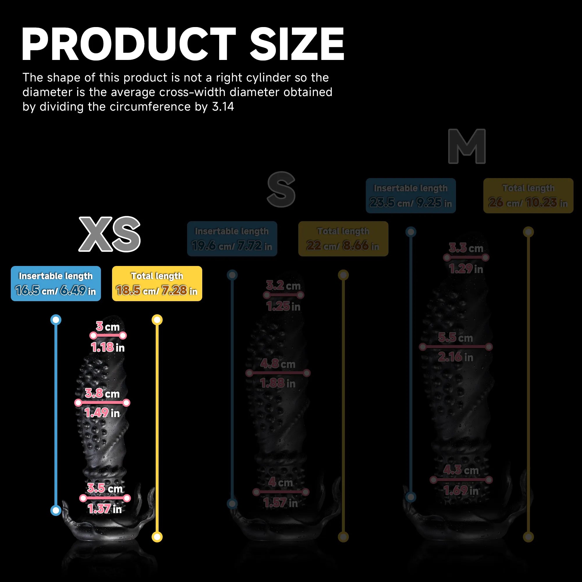Black Abyss spiked dildo from Oieffur, crafted from platinum silicone, featuring a realistic shape with textured spikes for sensation.