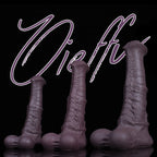 Realistic Centaur Horse Fantasy Dildo by Oieffur made of safe platinum silicone with detailed textured surface.