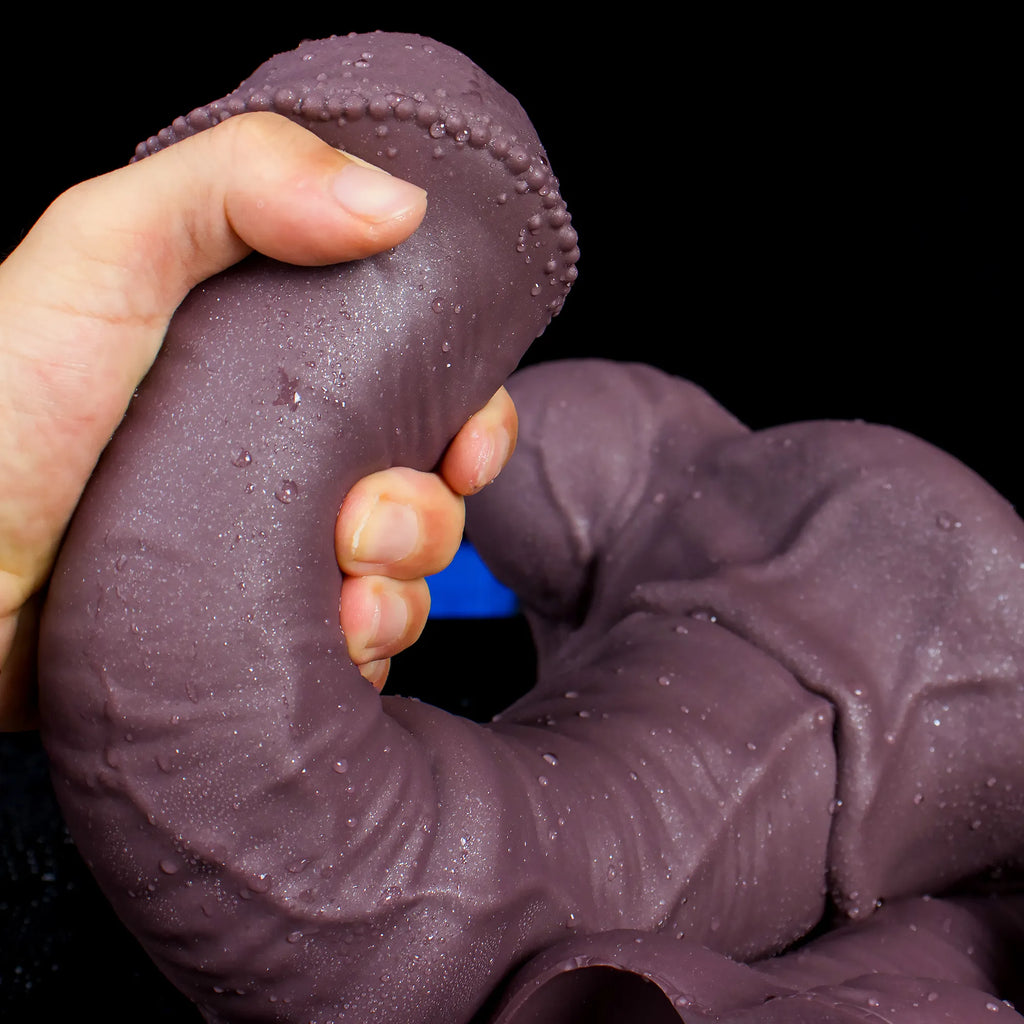 Realistic Centaur Horse dildo from Oieffur, made of safe platinum silicone with detailed textured surface for fantasy pleasure.