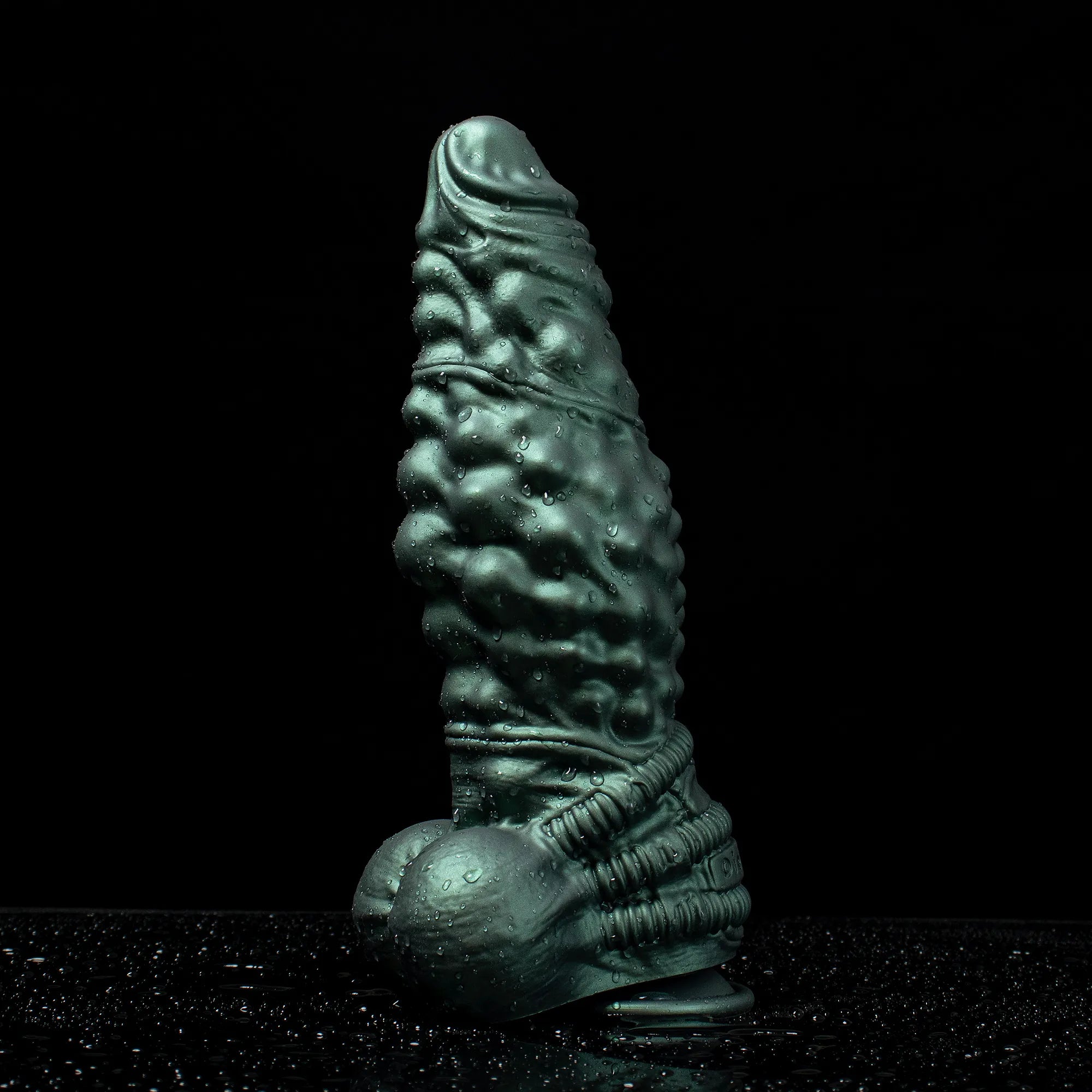 Oieffur Nexus Node Monster Toy fantasy dildo with alien texture, platinum silicone material, showcasing detailed surface design. Image principale du produit