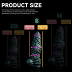 Oieffur Nexus Node Monster Toy fantasy dildo with alien texture, platinum silicone material and detailed design.