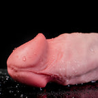 Realistic Vivid Dildo by Oieffur featuring a thick design, large head, and gentle curve for realistic sensation and pleasure.